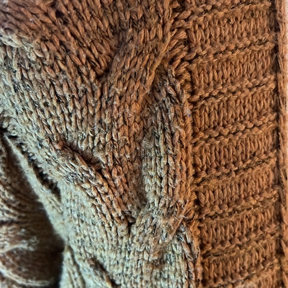 Mustard Gold Open Front Cardigan with Large Pockets - large - Picture 8 of 9